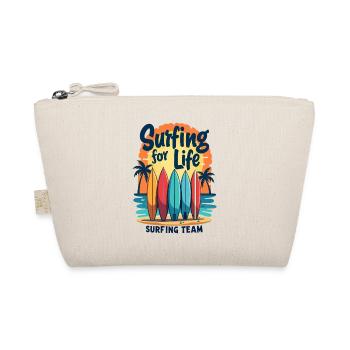 Surfing for Life Wellen Boards & Strand - Bio-Täschchen - Natur - Vorne