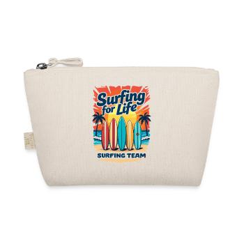 Surfing for Life Wellen Boards & Strand - Bio-Täschchen - Natur - Vorne