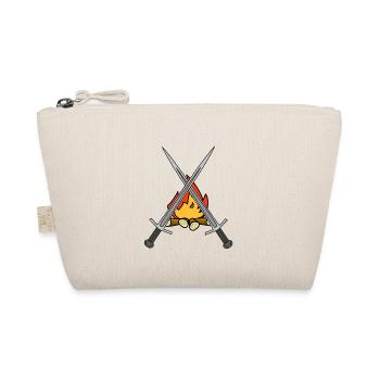 Schwert Krieger Lagerfeuer Mittelalter Schwerter - Bio-Täschchen - Natur - Vorne