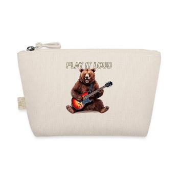 BEAR ROCK GUITAR PLAY GUITAR - Organic Pouch - nature - Front