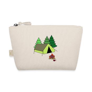 Fire Campfire Tent Camp Camping Camping - Organic Pouch - nature - Front