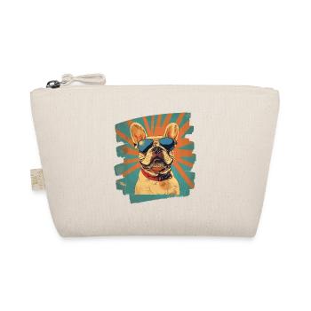 Frenchie Französische Bulldogge - Bio-Täschchen - Natur - Vorne