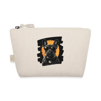 Frenchie Französische Bulldogge - Bio-Täschchen - Natur - Vorne