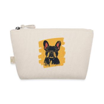 Frenchie Französische Bulldogge - Bio-Täschchen - Natur - Vorne