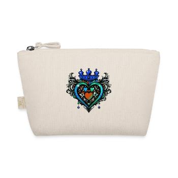 Heart Crown Love - Organic Pouch - nature - Front