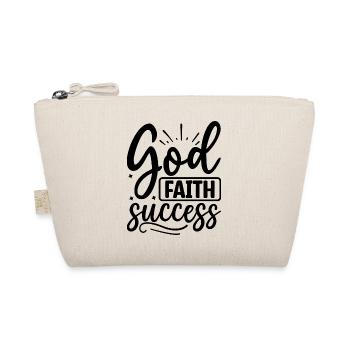 Gott. Glaube. Erfolg - Bio-Täschchen - Natur - Vorne