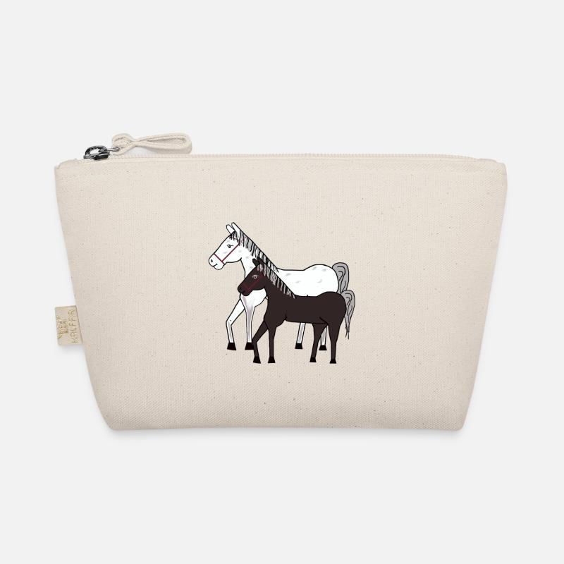 Pferd Pferde Pony - Bio-Täschchen - Natur