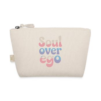 Soul Over Ego Spirituality Quote - Organic Pouch - nature - Front