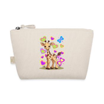 Giraffe Giraffen Kind Kinder - Bio-Täschchen - Natur - Vorne