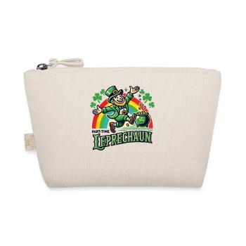 St. Patrick's Day Kleeblatt Regenbogen Kobold - Bio-Täschchen - Natur - Vorne