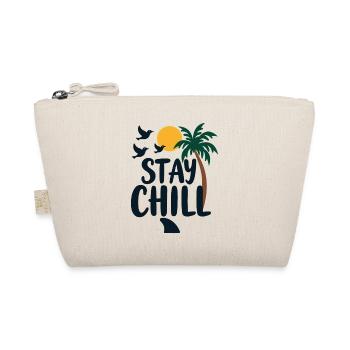 Stay Chill Tropische Entspannung Sommer Urlaub - Bio-Täschchen - Natur - Vorne