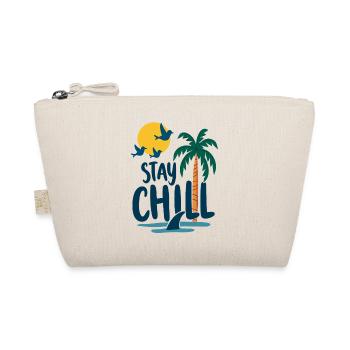 Stay Chill Tropische Entspannung Sommer Urlaub - Bio-Täschchen - Natur - Vorne