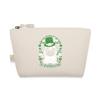 Pug St Patricks Day Mit Süßem Hund Und - Bio-Täschchen - Natur - Vorne