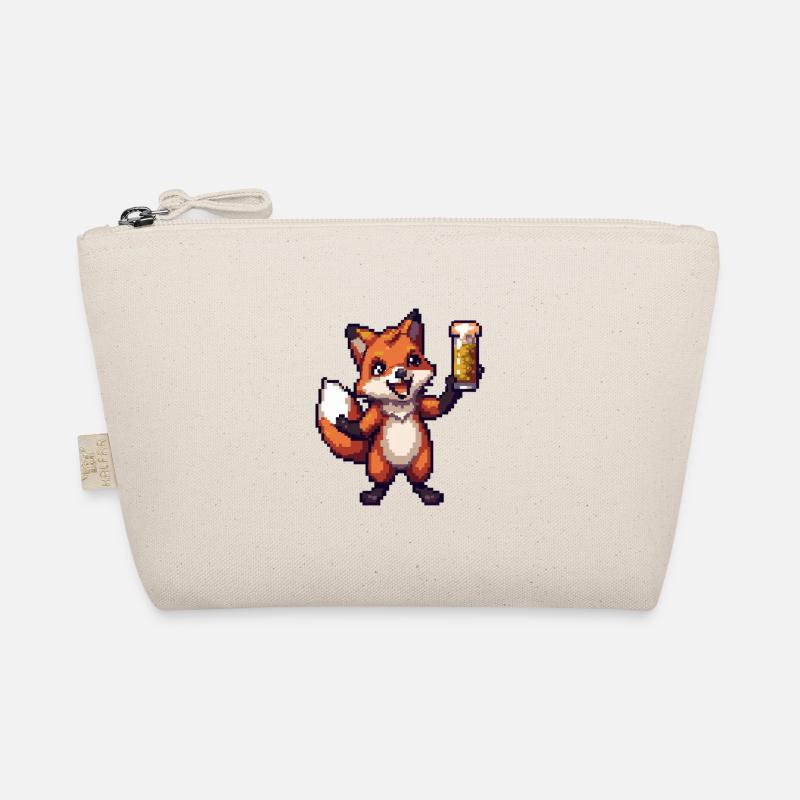 Fuchs Pixel Bier Bio-Täschchen