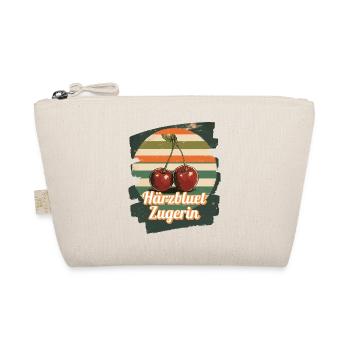 Härzbluetzugerin Zuger Chriesi Kirschen Kanton Zug - Organic Pouch - nature - Front