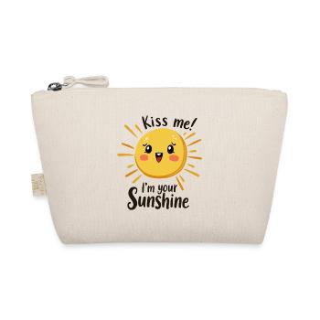 Kiss Me I'm Your Sunshine Sonne Sommer - Bio-Täschchen - Natur - Vorne