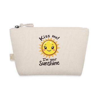 Kiss Me I'm Your Sunshine Sonne Sommer - Bio-Täschchen - Natur - Vorne