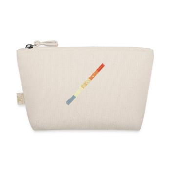 Flute Drawing Vintage Look - Organic Pouch - nature - Front