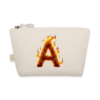 Letter A Flames - Organic Pouch - nature - Front