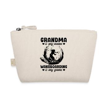 Wakeboarding Grandma is my name Wakeboarding is my - Bio-Täschchen - Natur - Vorne