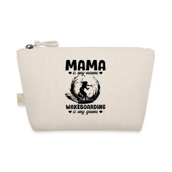 Wakeboarding Mama is my name Wakeboarding is my - Bio-Täschchen - Natur - Vorne