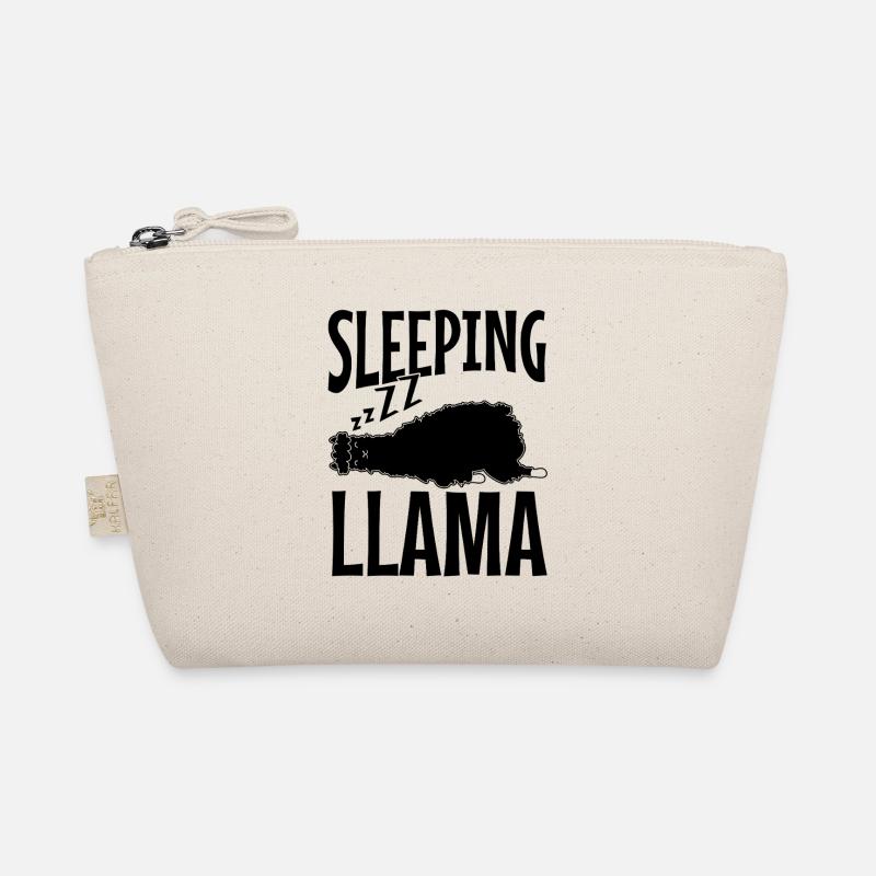 Llama Cute Alpaca Sleeping Llama Organic Pouch