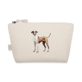 Greyhound Dog - Organic Pouch - nature - Front