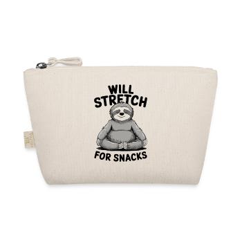 Yoga Essen Humor: Werde Stretchen Für Snacks - Bio-Täschchen - Natur - Vorne