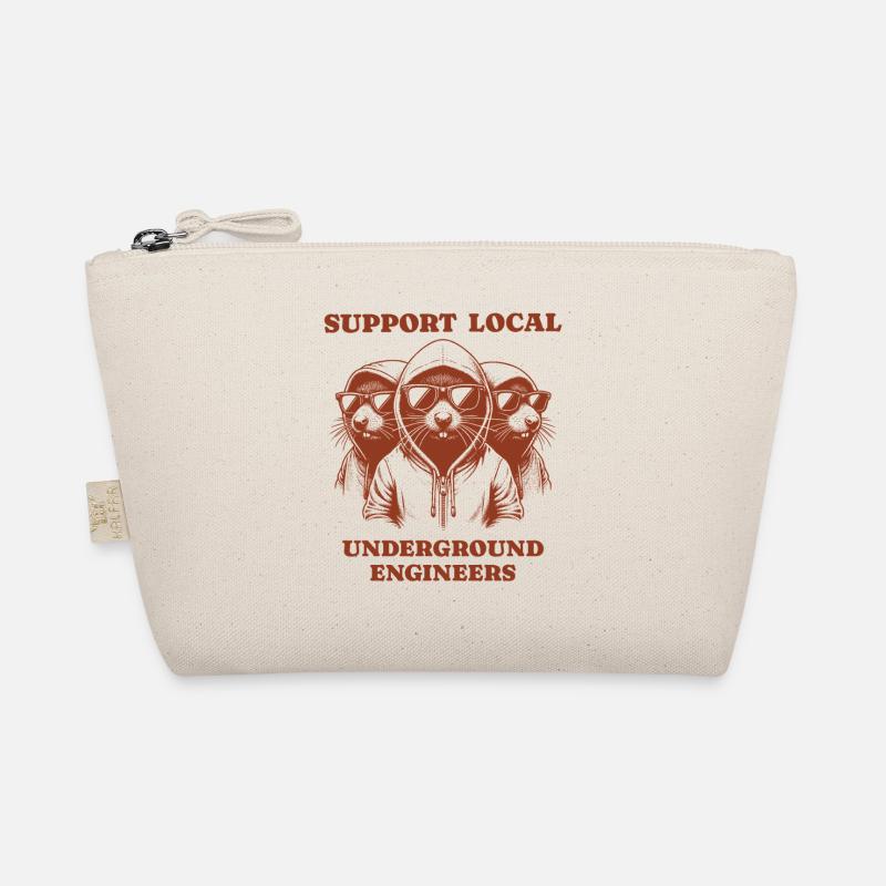 Mole Love Support Local underground engineers Organic Pouch
