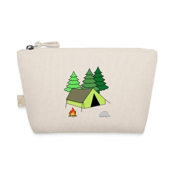 Campfire Tent Camping Camping Forest - Organic Pouch - nature - Front