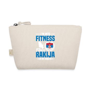 I'm into fitness, fitness, rakija in my - Organic Pouch - nature - Front