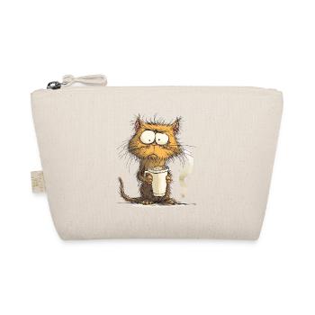 Chat du matin avec du café - Trousse biologique - nature - Devant