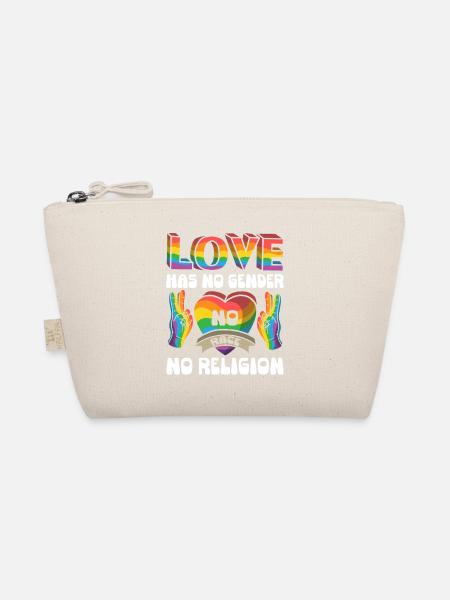 Contre le racisme ! Pour la politique, les droits de l’homme, l’amour - Trousse biologique - nature - Devant