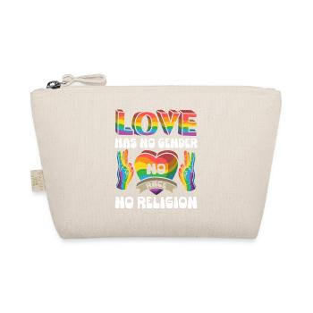 Love, Statement für Liebe, Gleichberechtigung und - Bio-Täschchen - Natur - Vorne