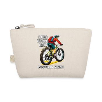 MOUNTAIN BIKER ROUGH RUSHING RAPID - Organic Pouch - nature - Front