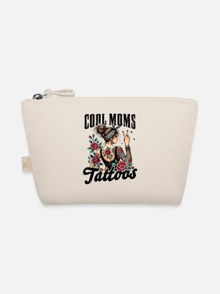 Cool Moms Have Tattoos - Bio-Täschchen - Natur