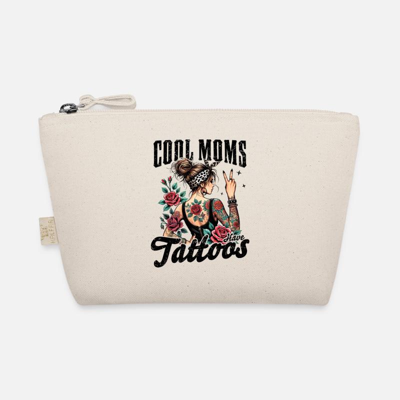 Cool Moms Have Tattoos - Bio-Täschchen - Natur
