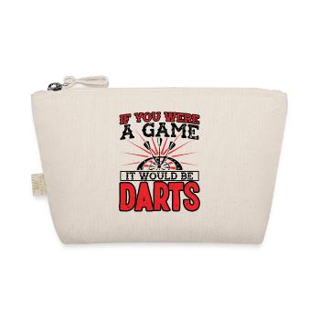 Dart Dartspieler Dartspiel Herren - Bio-Täschchen - Natur - Vorne