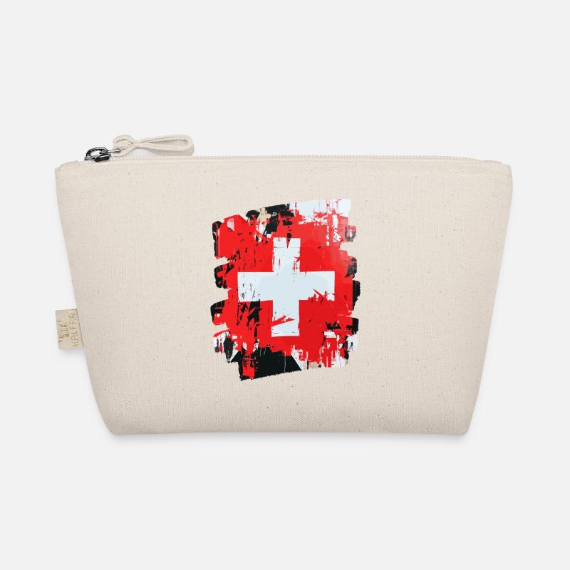 Schweizer Flagge Schweiz Bio-Täschchen