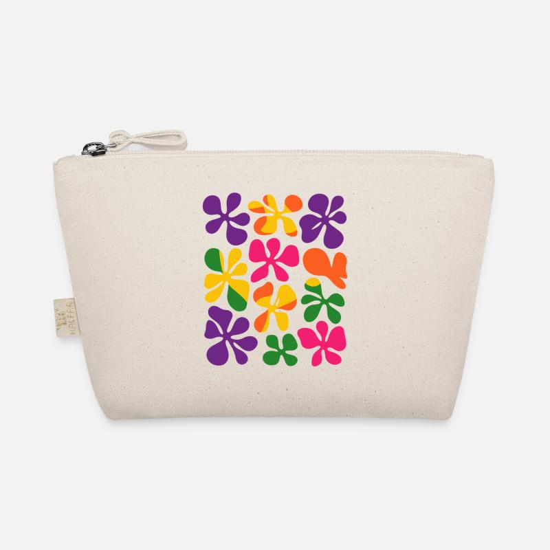 Matisse Inspired: Abstract Retro Floral Pattern Organic Pouch