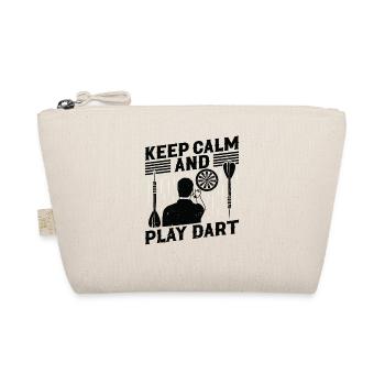 Dart Dartspieler Dartspiel Herren - Bio-Täschchen - Natur - Vorne