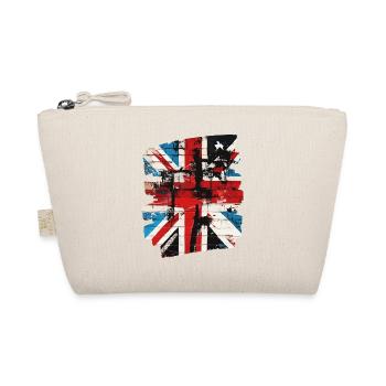 Great Britain Flag England Union Jack - Organic Pouch - nature - Front