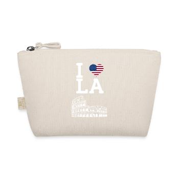 J’aime Los Angeles Cool Heart Flag Colosseum Jeu de mots - Trousse biologique - nature - Devant