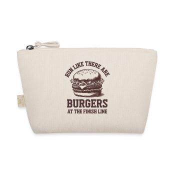 Run like a marathon runner when Burger reaches the finish line - Organic Pouch - nature - Front