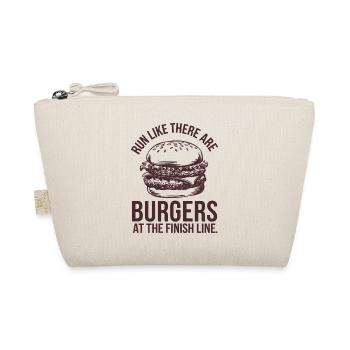 Run like a burger-hungry marathon runner - Organic Pouch - nature - Front