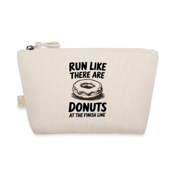 Run like donuts are at the finish line for marathon runners - Organic Pouch - nature - Front