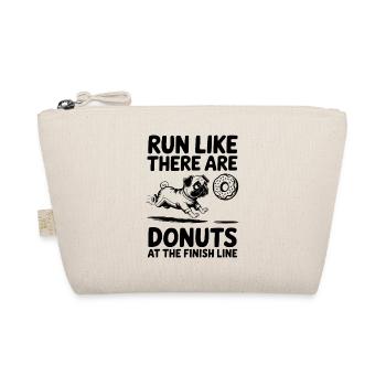 Laufe Als Wären Donuts Am Ziel Marathonläufer - Bio-Täschchen - Natur - Vorne