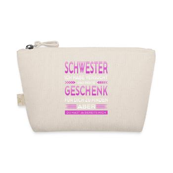 Schwester Beste Schwester Der Welt Geschenke - Bio-Täschchen - Natur - Vorne