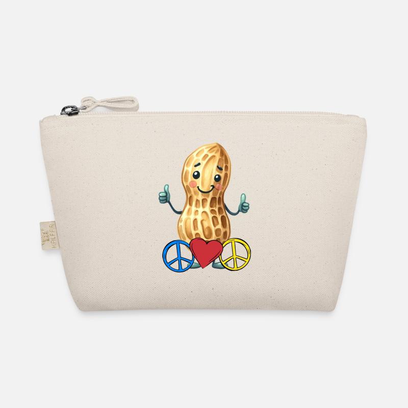 Erdnuss Peace Herz Frieden Bio-Täschchen