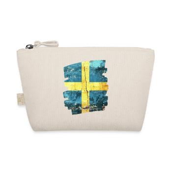 Schwedische Flagge Schweden - Bio-Täschchen - Natur - Vorne